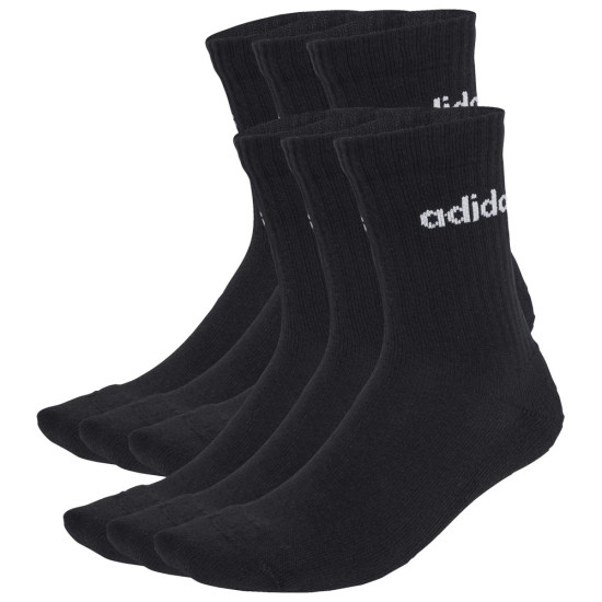 Adidas Κάλτσες Linear Cushioned Crew Socks 3 pairs Adidas Κάλτσες Linear Cushioned Crew Socks 3 pairs